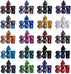 Ciaraq DND S - 26 X 7 Polyhedral Dice (182Pcs) With A Large Drawstring Bag Great For Dungeons And Dragons, Role Playing Table Game Dice Set - Image 2