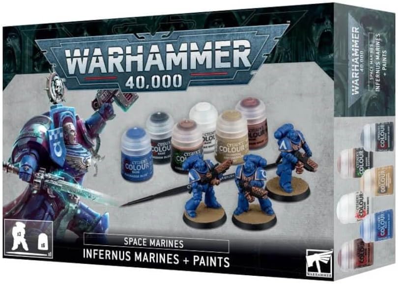 Games Workshop Warhammer 40K: Space Marines: Infernus Marines & Paints - Image 1