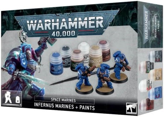 Games Workshop Warhammer 40K: Space Marines: Infernus Marines & Paints - Image 1